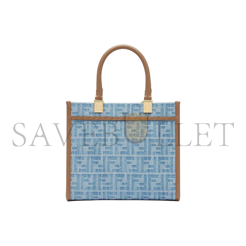 F**di sunshine small jeans light blue 8bh394as3ff1plm (25.5*22.5*12cm)